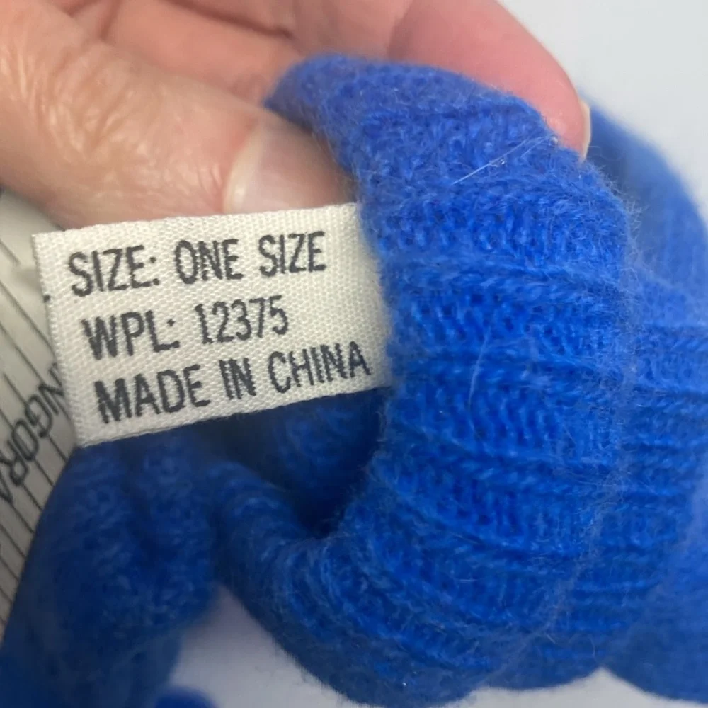 VINTAGE 90s 70% lambswool 20% angora winter gloves